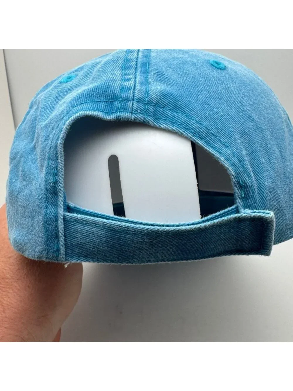 Riviera Maya Mexico Baseball Cap Hat Embroidered Patch Washed Blue Adjustable